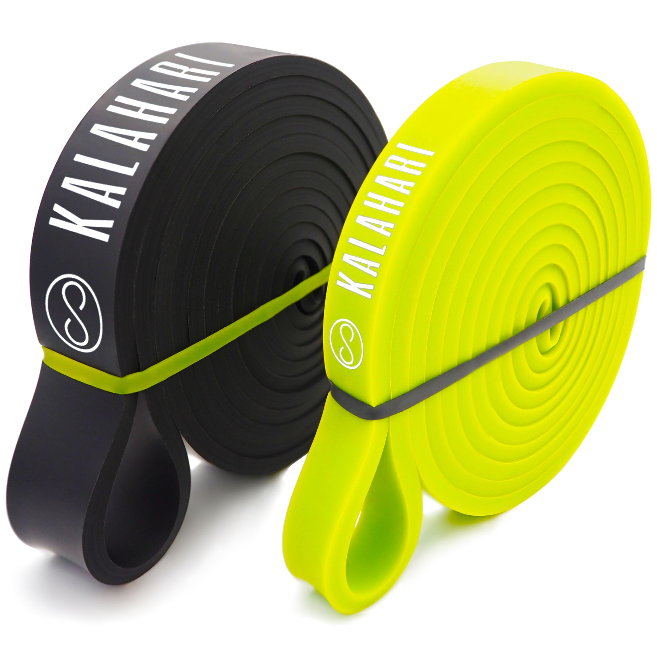 KALAHARI Bande Elastiche Set + eBook esercizi, Elastici fitness per allenamento Forza, Stretching,