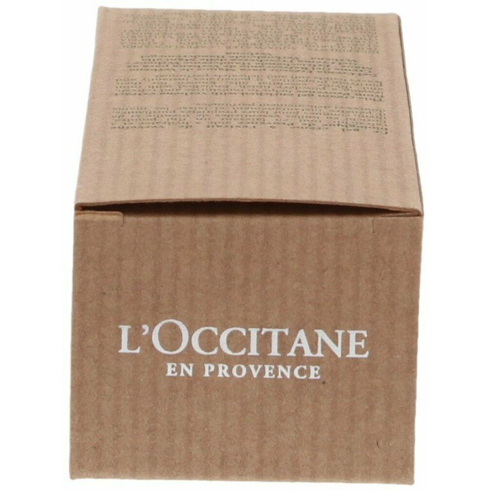 Scatola di cartone, parte superiore. Logo L'Occitane en Provence. Cartone marrone.
