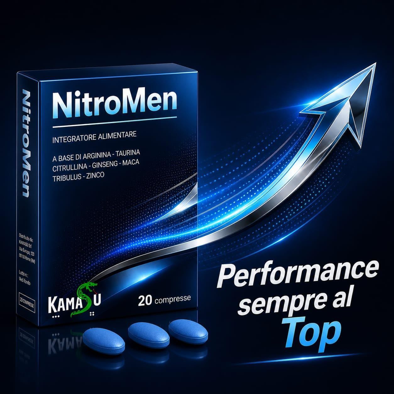 Integratore Uomo -Maca , Arginina, Citrullina,, Tribulus e Zinco energia sessuale uomo