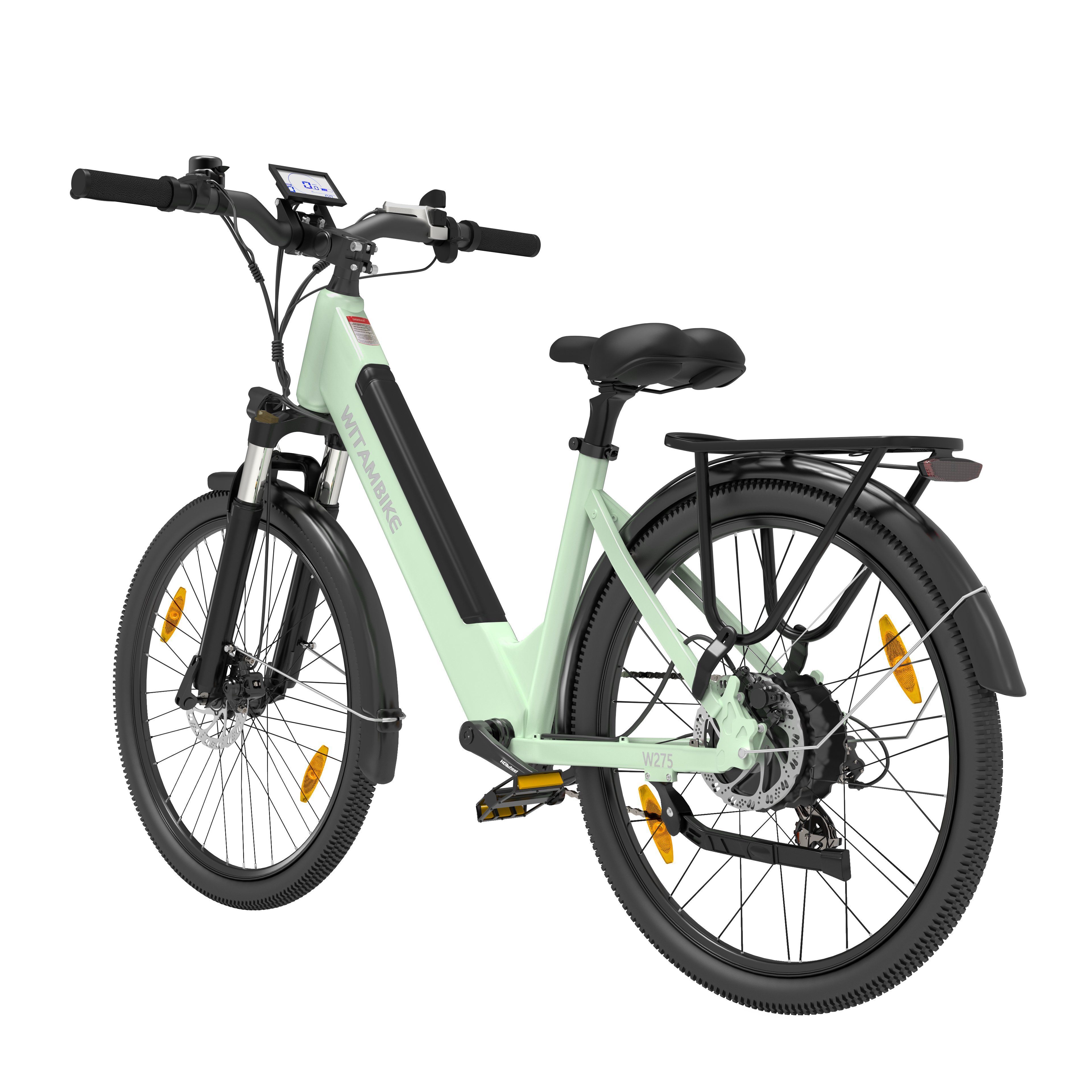 WITAMBIKE W275 Bicicletta elettrica da pendolare, 36V 13AH, pneumatici 27,5" x 2.10