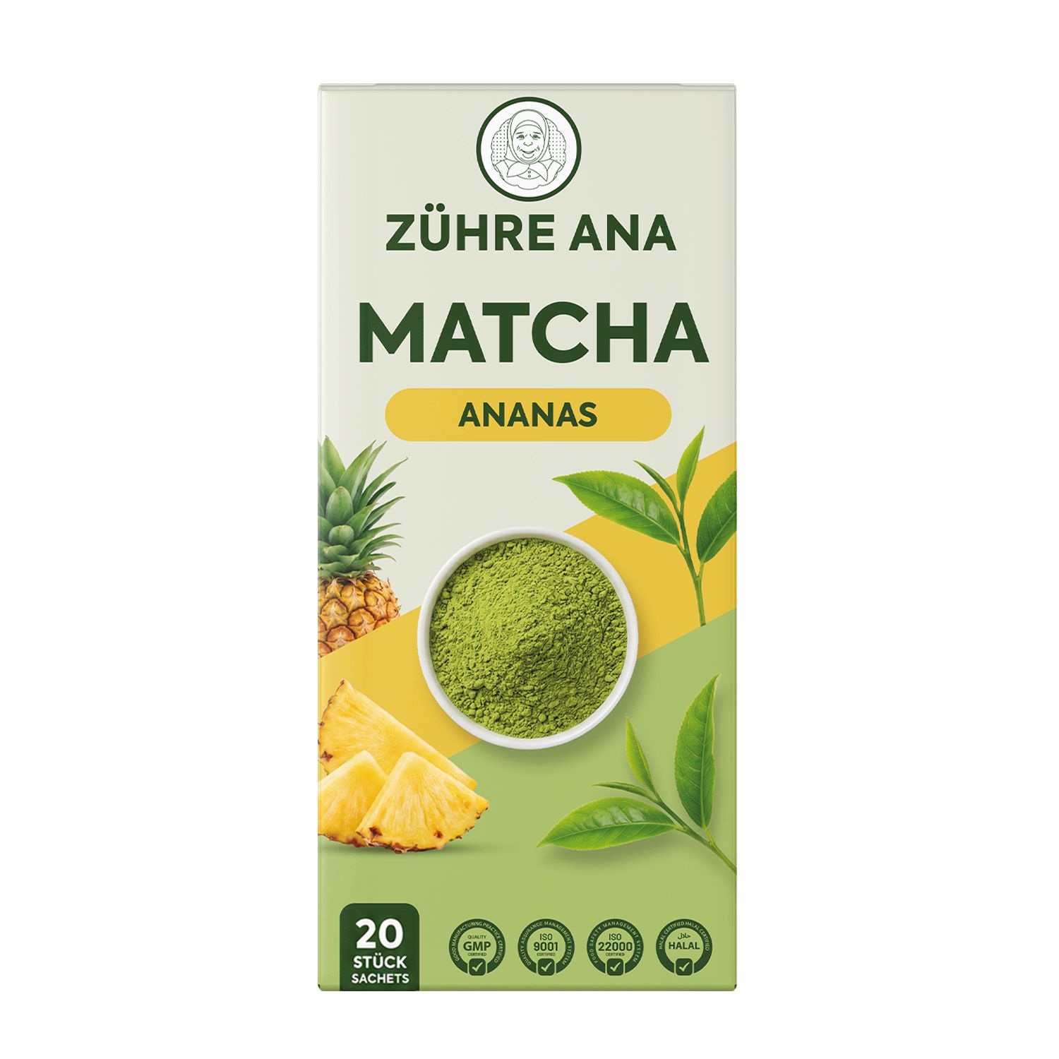 ZÜHRE ANA Tè Matcha con aroma di ananas
