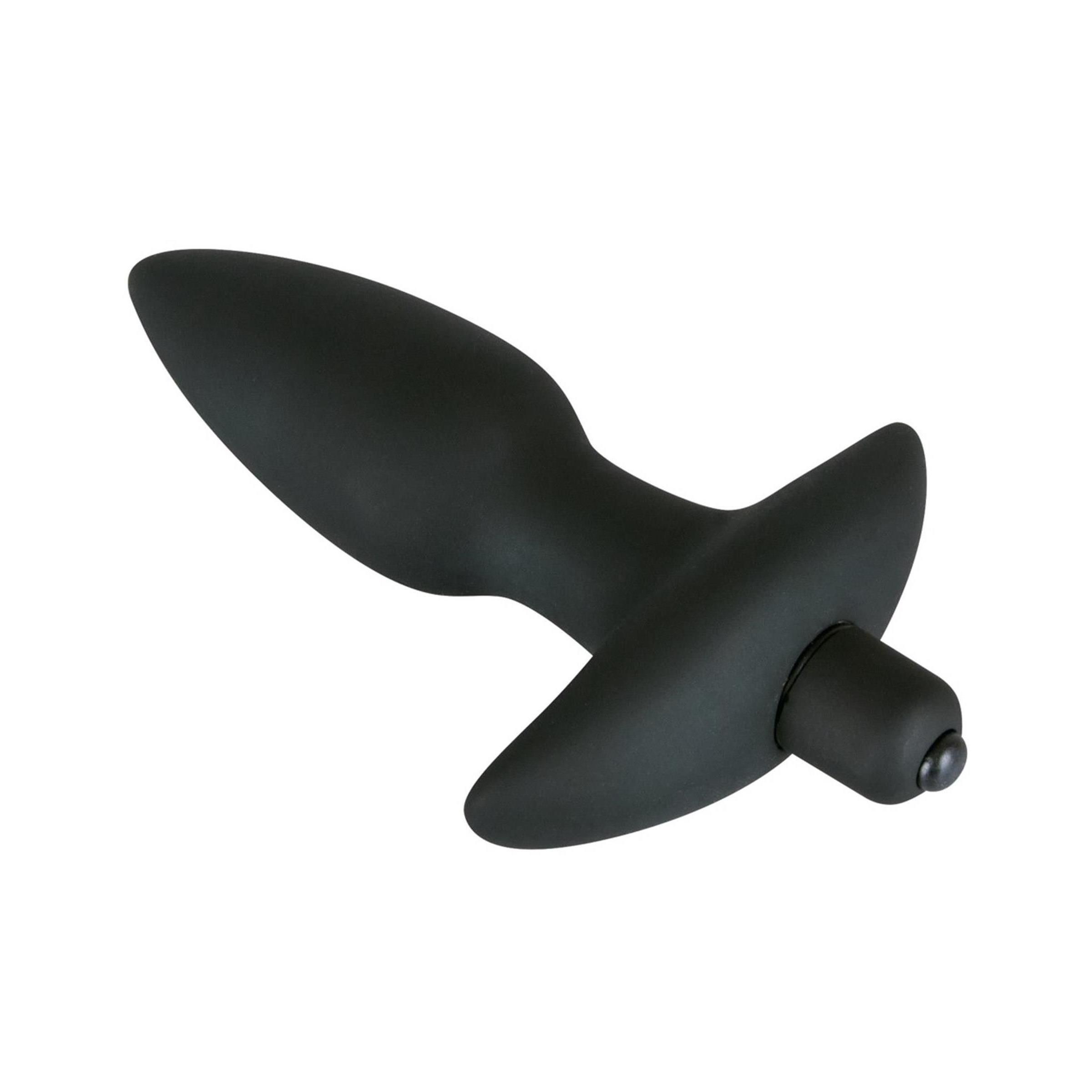 Plug nero conico con impugnatura a T. Vista prospettica.