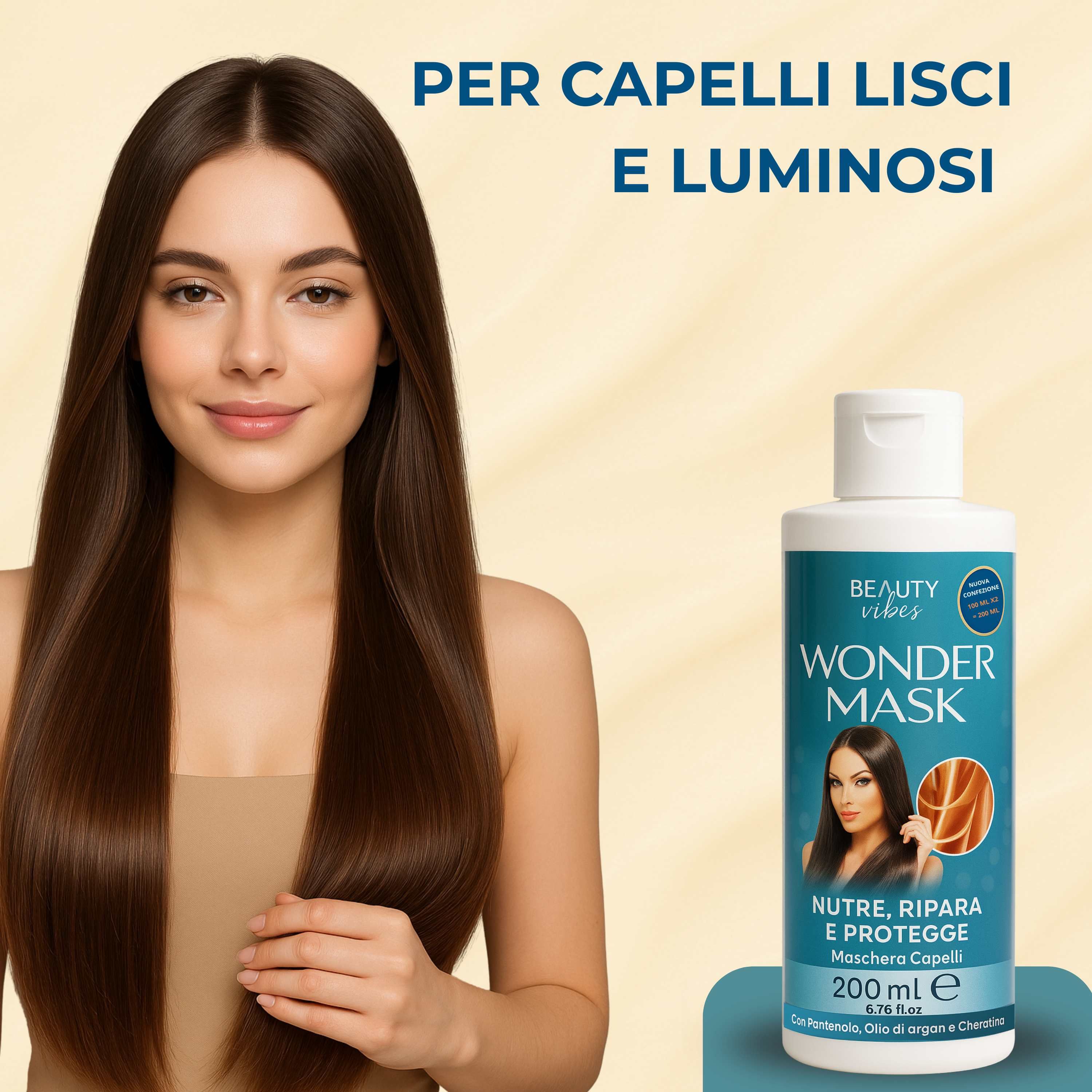 Aloha Labs Wonder Mask - Maschera Capelli Nutriente e Ristrutturante con Argan e Cheratina