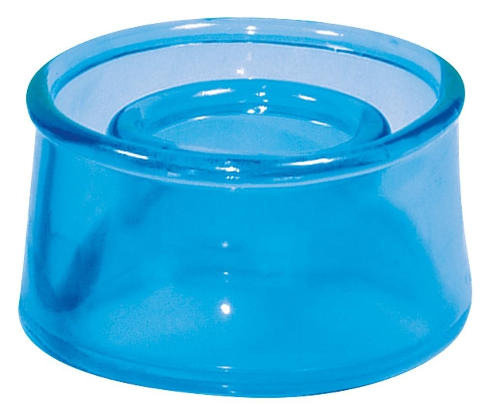 Sleeve blu, a forma di anello, trasparente. Anelli interno ed esterno. Progettato per comfort e applicazione.