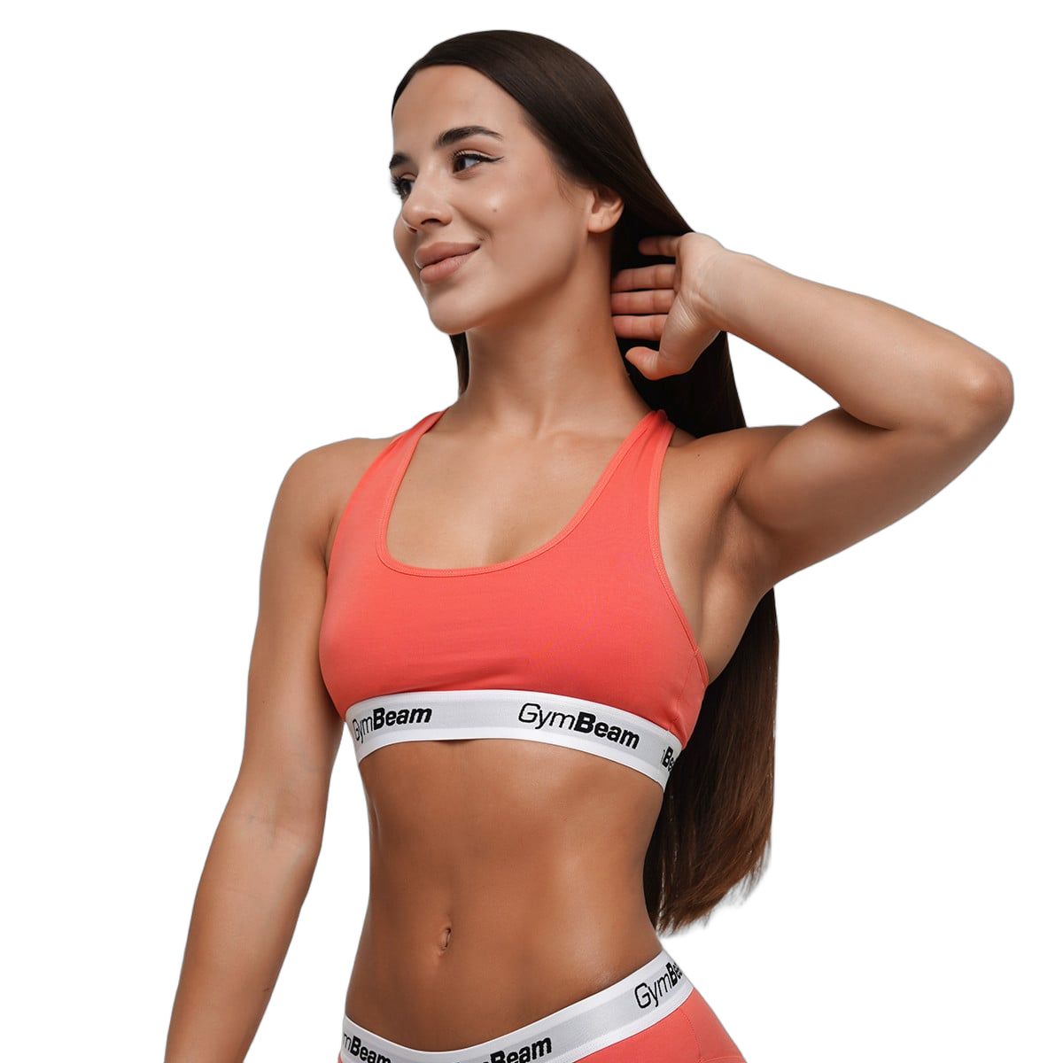 GymBeam Bralette donna con spalline larghe Strawberry Red