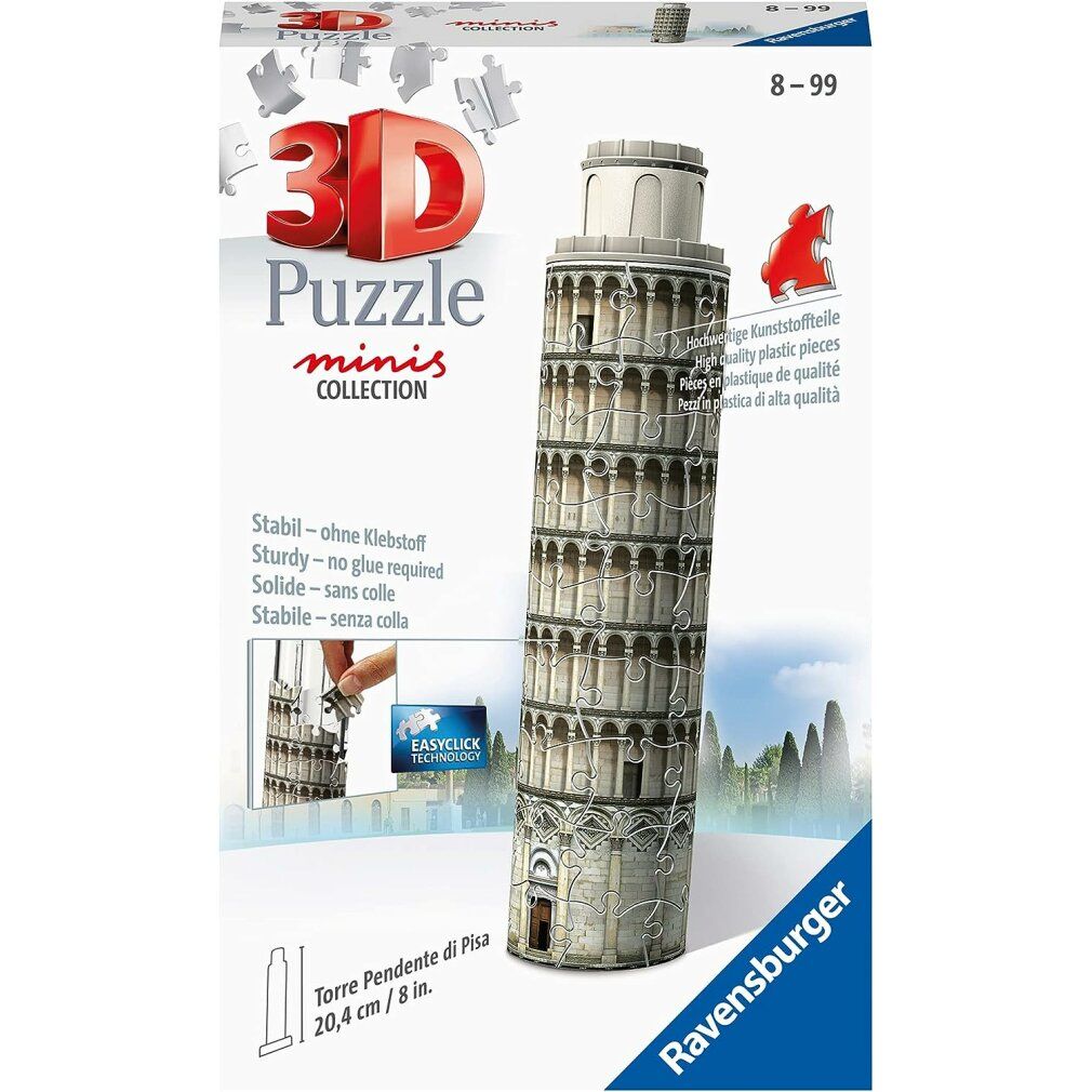 ravensburger 3D Puzzle Mini Torre di Pisa 54 pezzi