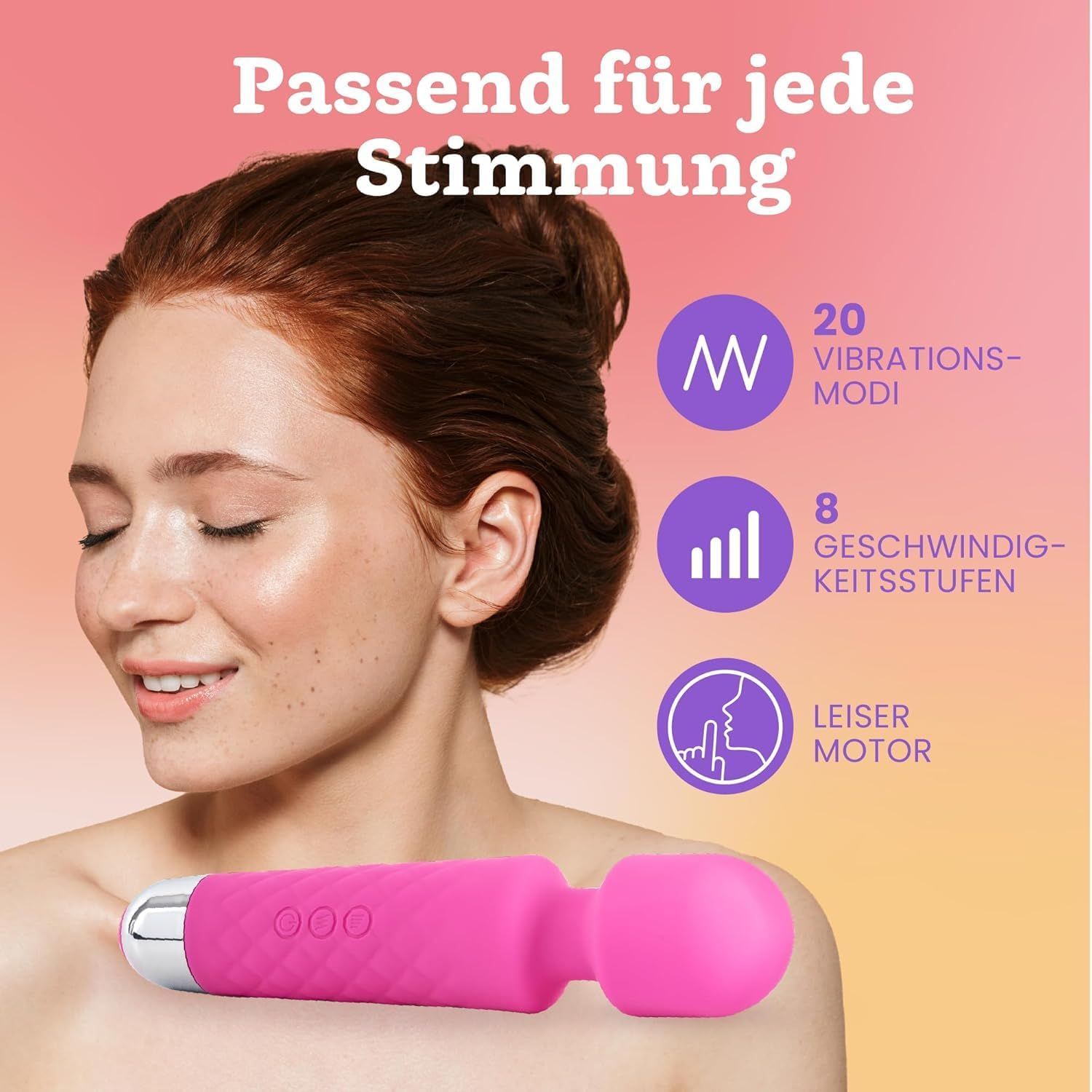Oliver James Vibratore per donne – Silenzioso e potente, colore rosa
