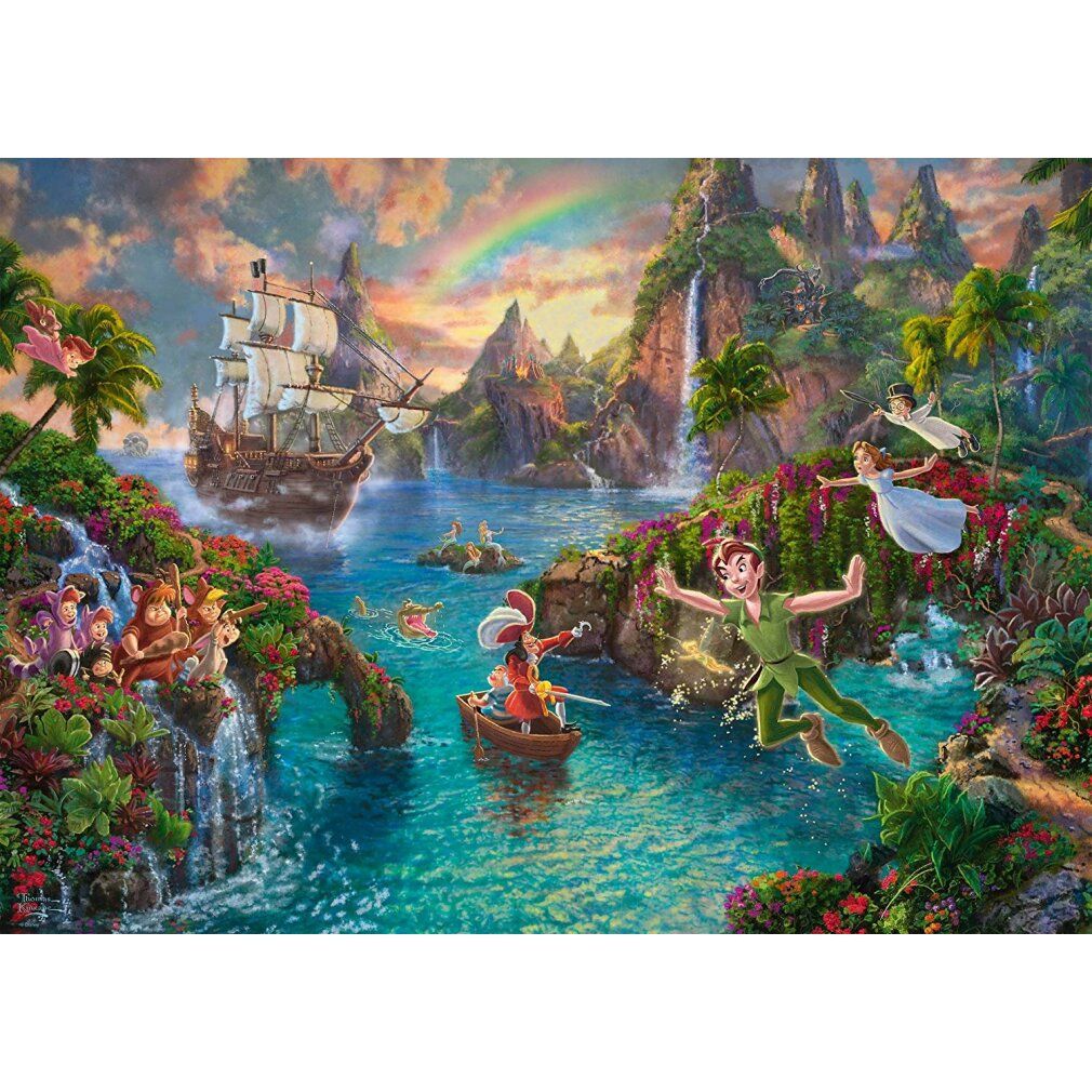 Thomas Kinkade: Pittore della Luce - Disney, Peter Pan (1000 pezzi)
