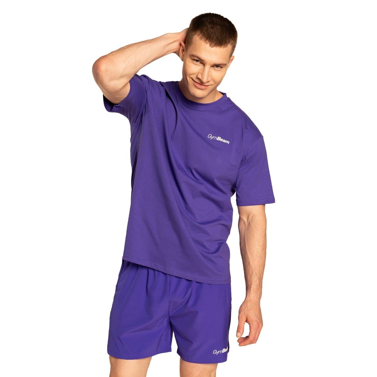 GymBeam T-shirt uomo oversize Limitless Royal