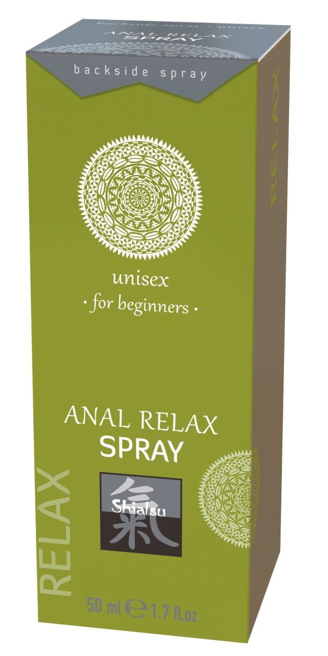 Confezione per Anal Relax Spray, 50 ml, unisex, per principianti.