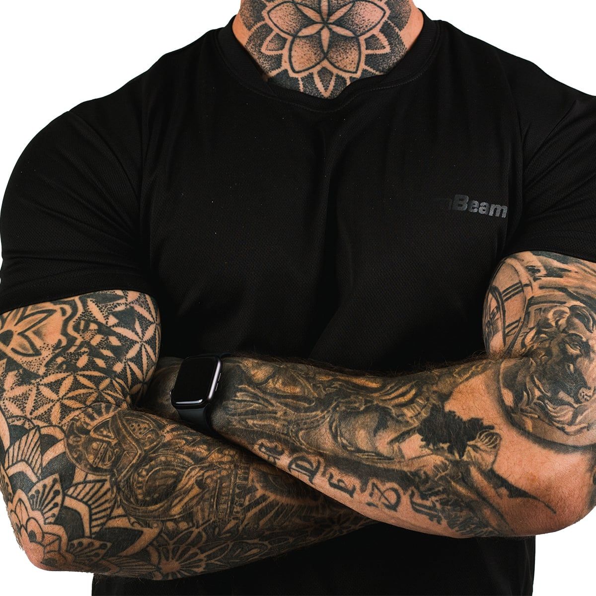 GymBeam T-shirt uomo TRN regular nera