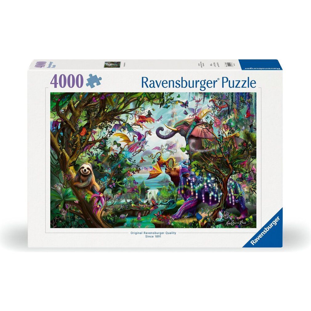Un puzzle originale di qualità Ravensburger i Draghi dei Tropici (4000 parti)