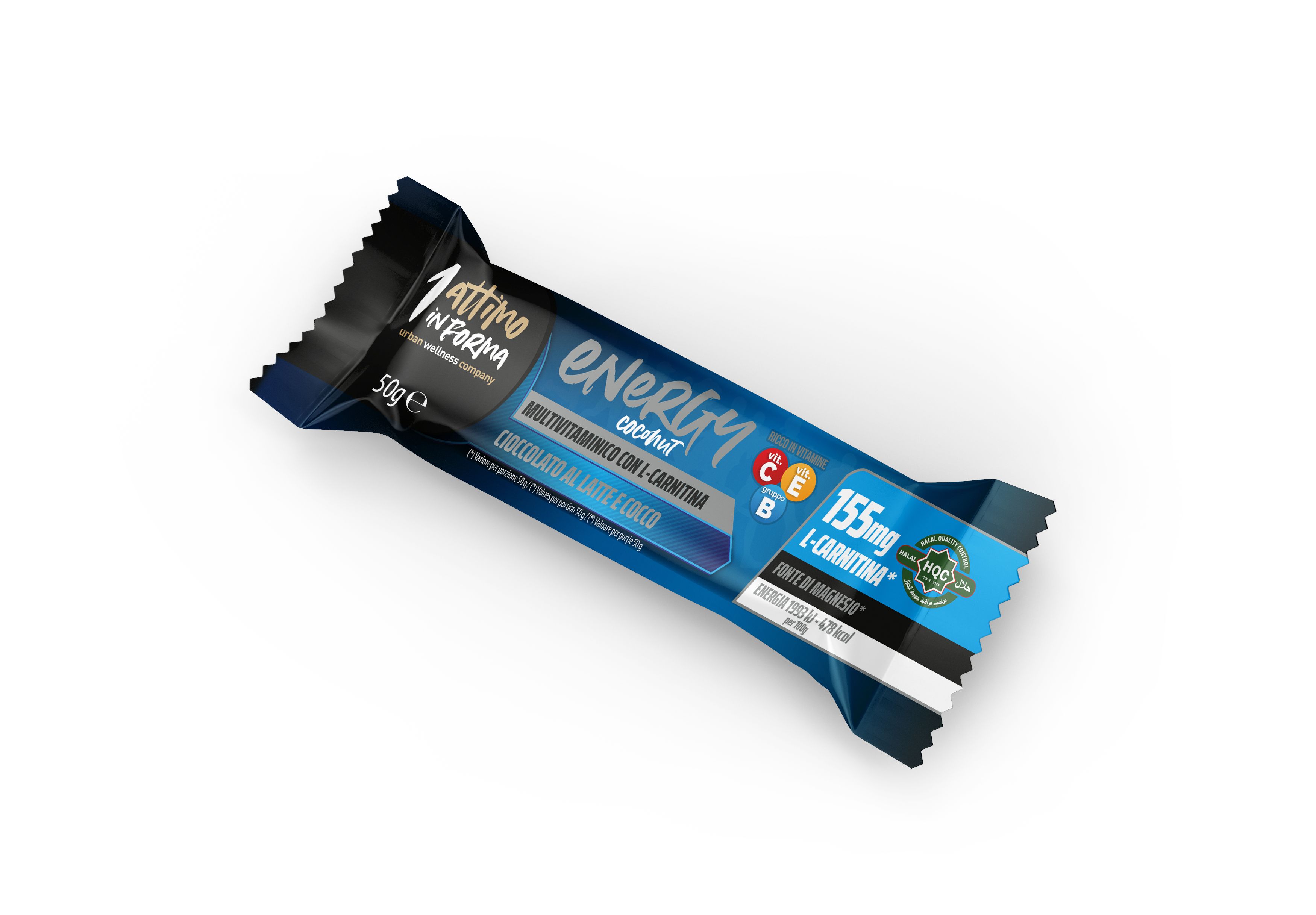 1attimoinforma Barretta Energy Cocco con L-Carnitina; Gusto Cocco e Cioccolato