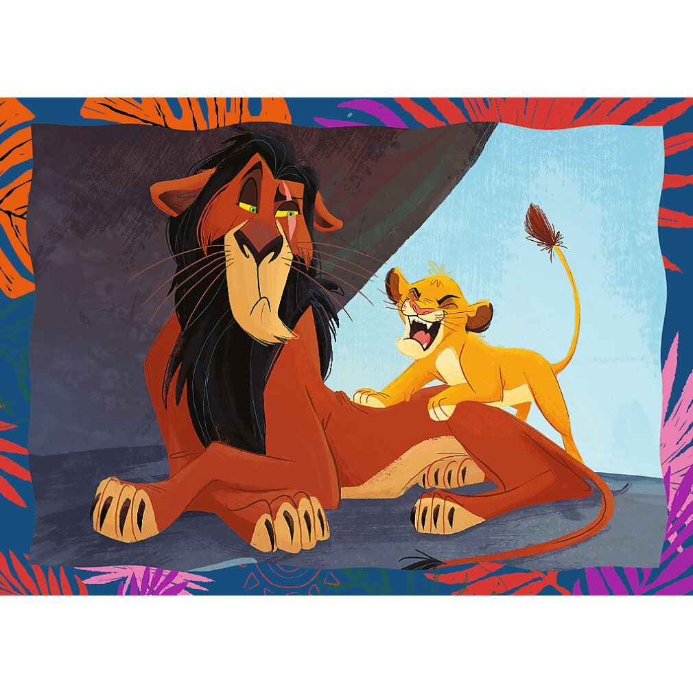 trefl Puzzle Brave Lion King 4in1 (35,48,54,70 pezzi)