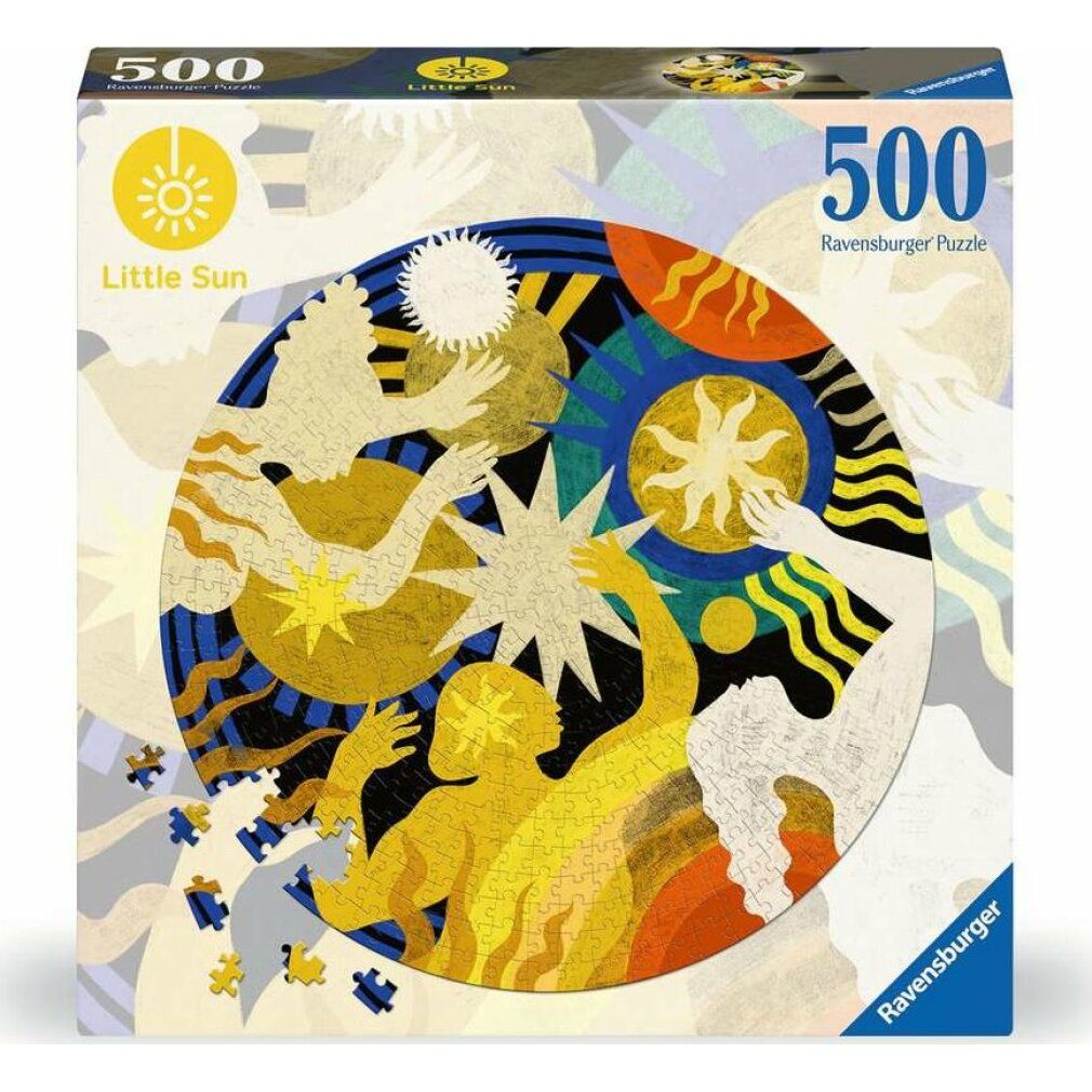 Puzzle rotondo ravensburger Little Sun: emozionante 500 pezzi