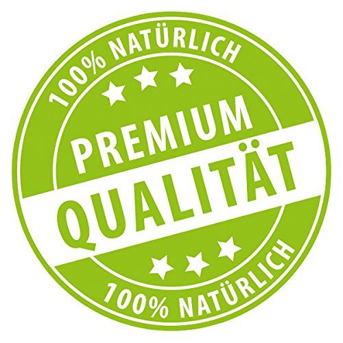 Sigillo rotondo verde con scritta: Premium Qualità, 100% naturale.