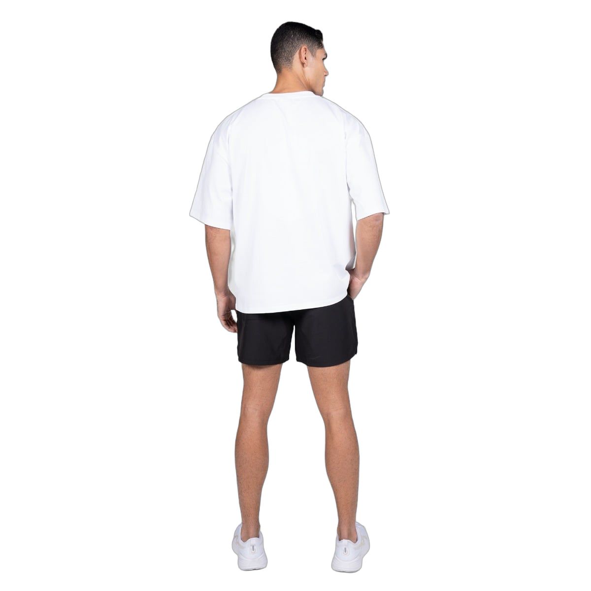 GymBeam Maglietta uomo Thrive oversize modello White