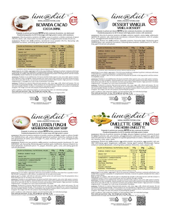 Lineadiet Kit completo dieta keto 7 giorni - misto C