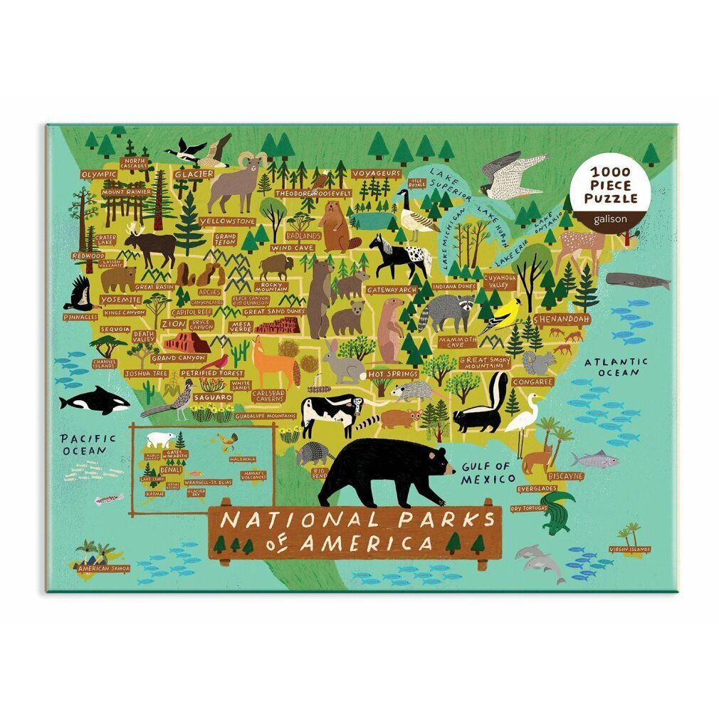 galison Puzzle dei parchi nazionali americani 1000 pezzi