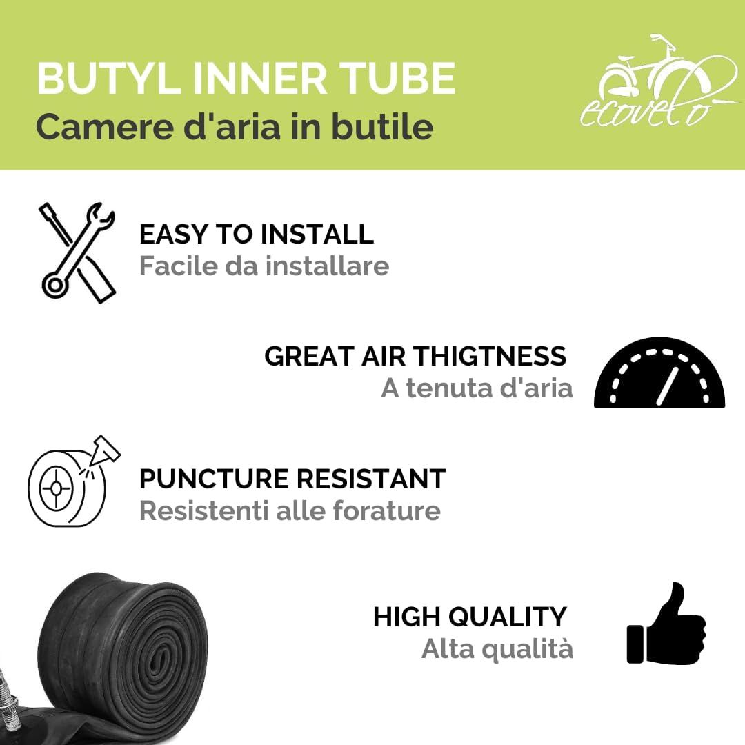 1 Copertone 24 x 1 3/8 (37-540) + Camera Bici