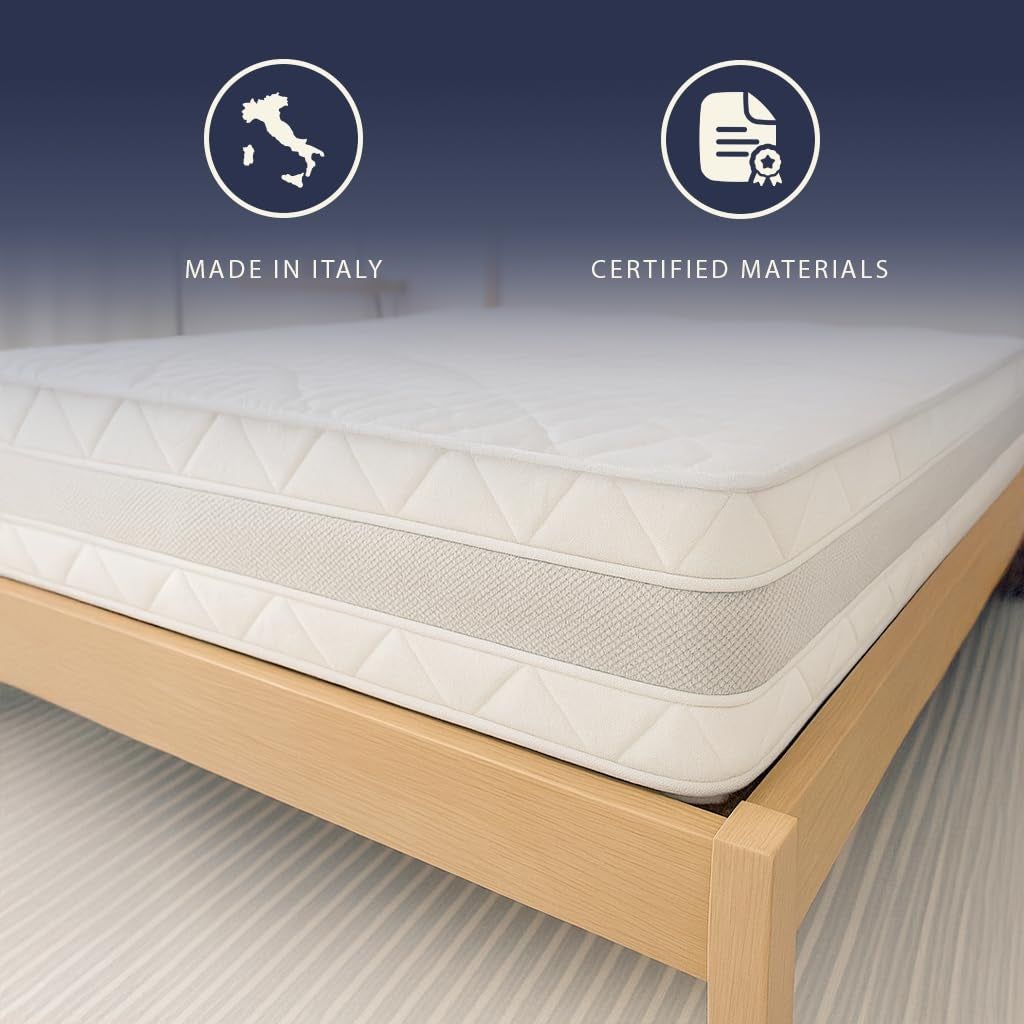 Materasso 80x190 singolo ergonomico e traspirante 20 cm