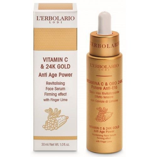 L'Erbolario Siero viso antietà alla VITAMINA C e ORO 24K