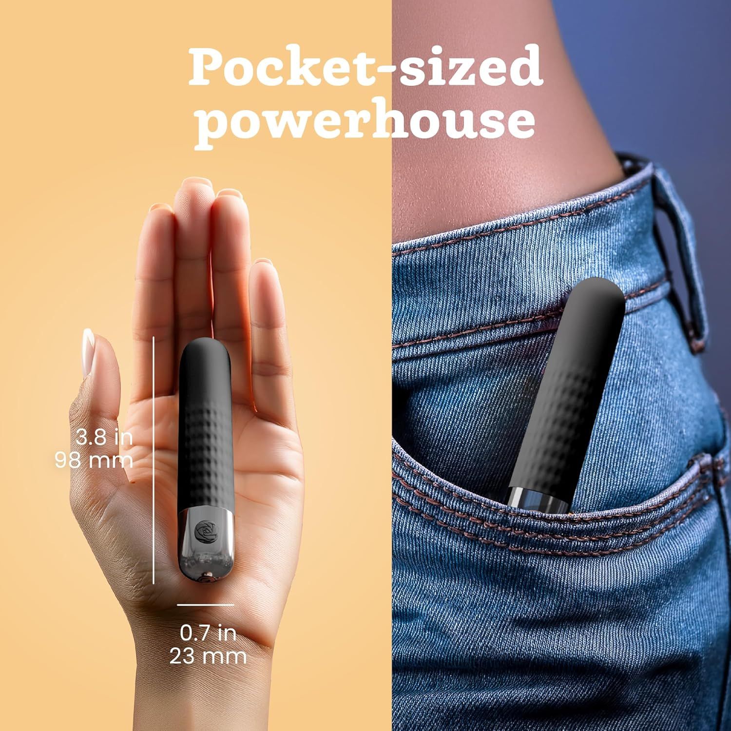 Oliver James Bullet Vibratore, colore nero