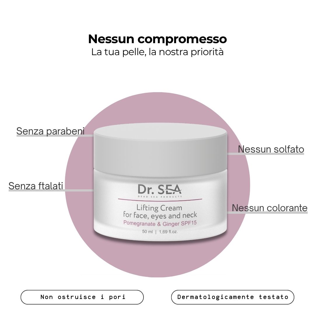 Immagine prima e dopo di una donna. La metà sinistra del viso mostra imperfezioni, la destra una pelle liscia.