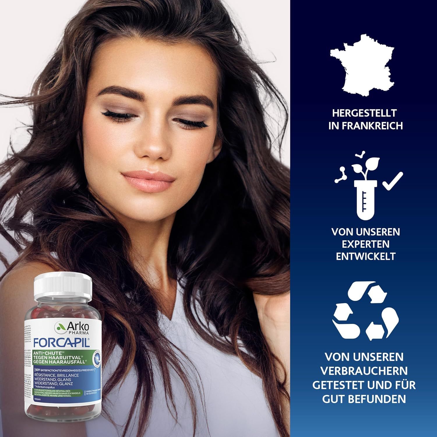 Arkopharma FORCAPIL Gummies Anticaduta Capelli