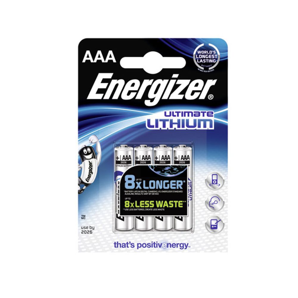 Energy L92 batterie al litio AAA Ultimate - 4 pezzi | Pacchetto (4 pezzi)