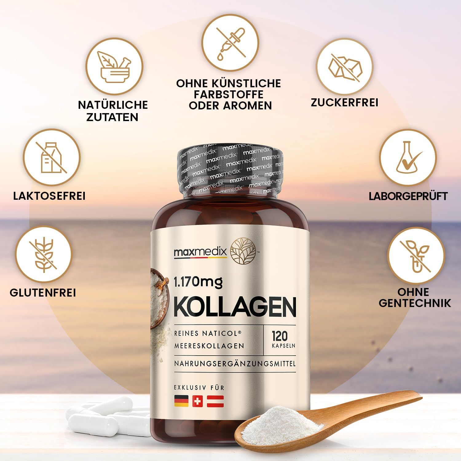 Capsule di collagene marino maxmedix
