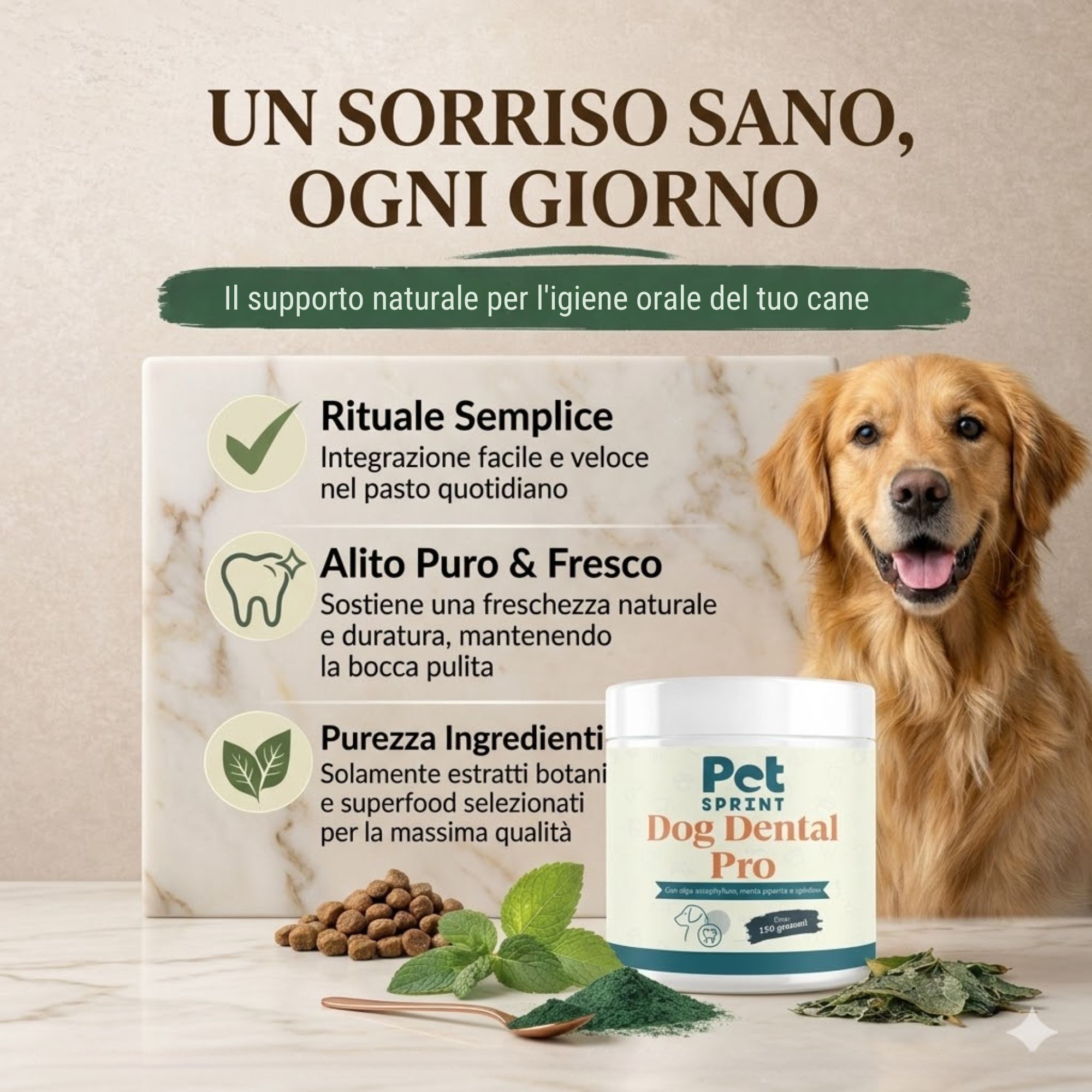 Dog Dental PRO Polvere Pulizia Denti