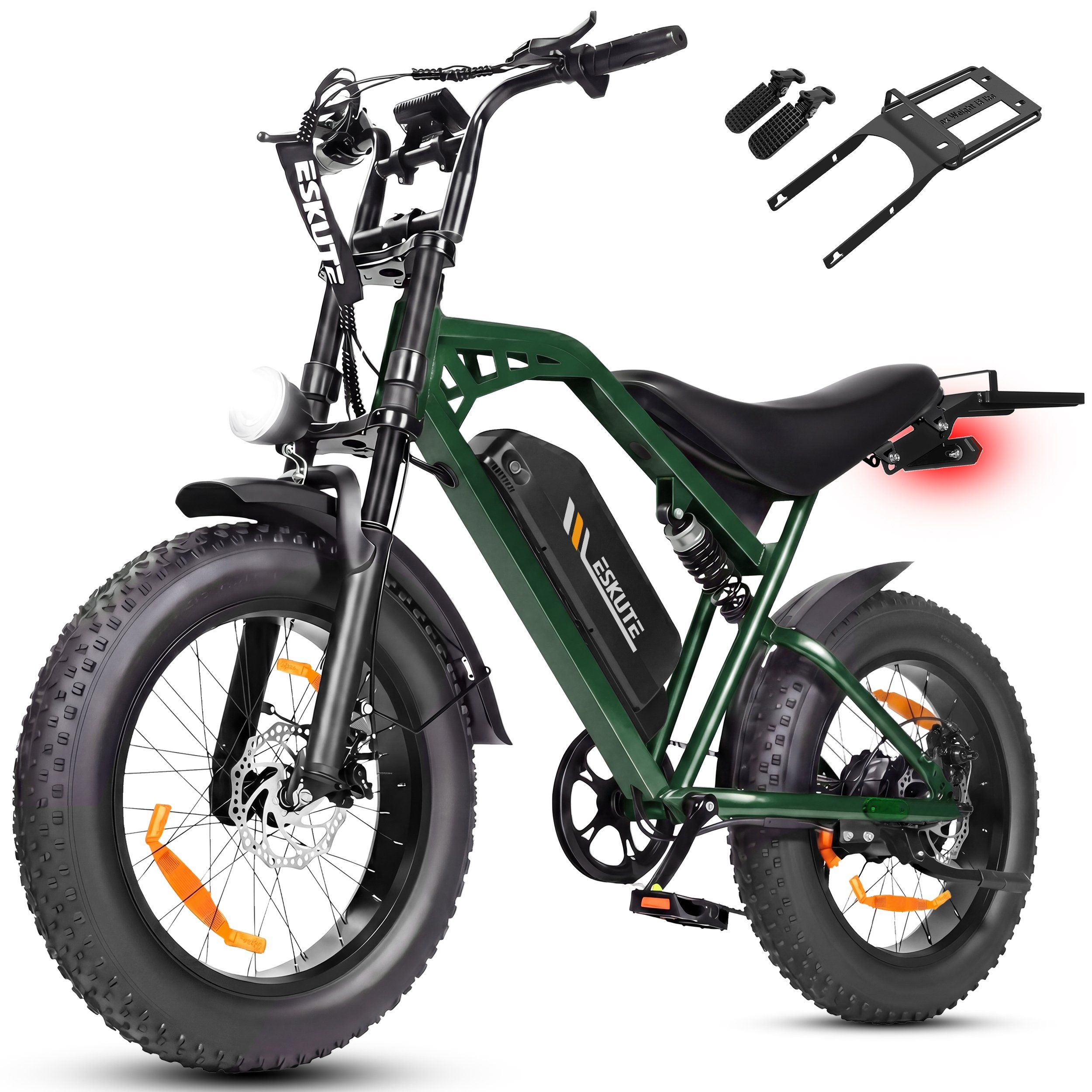 ESKUTE V202 Bicicletta elettrica fuoristrada con batteria da 48 V 20,8 Ah