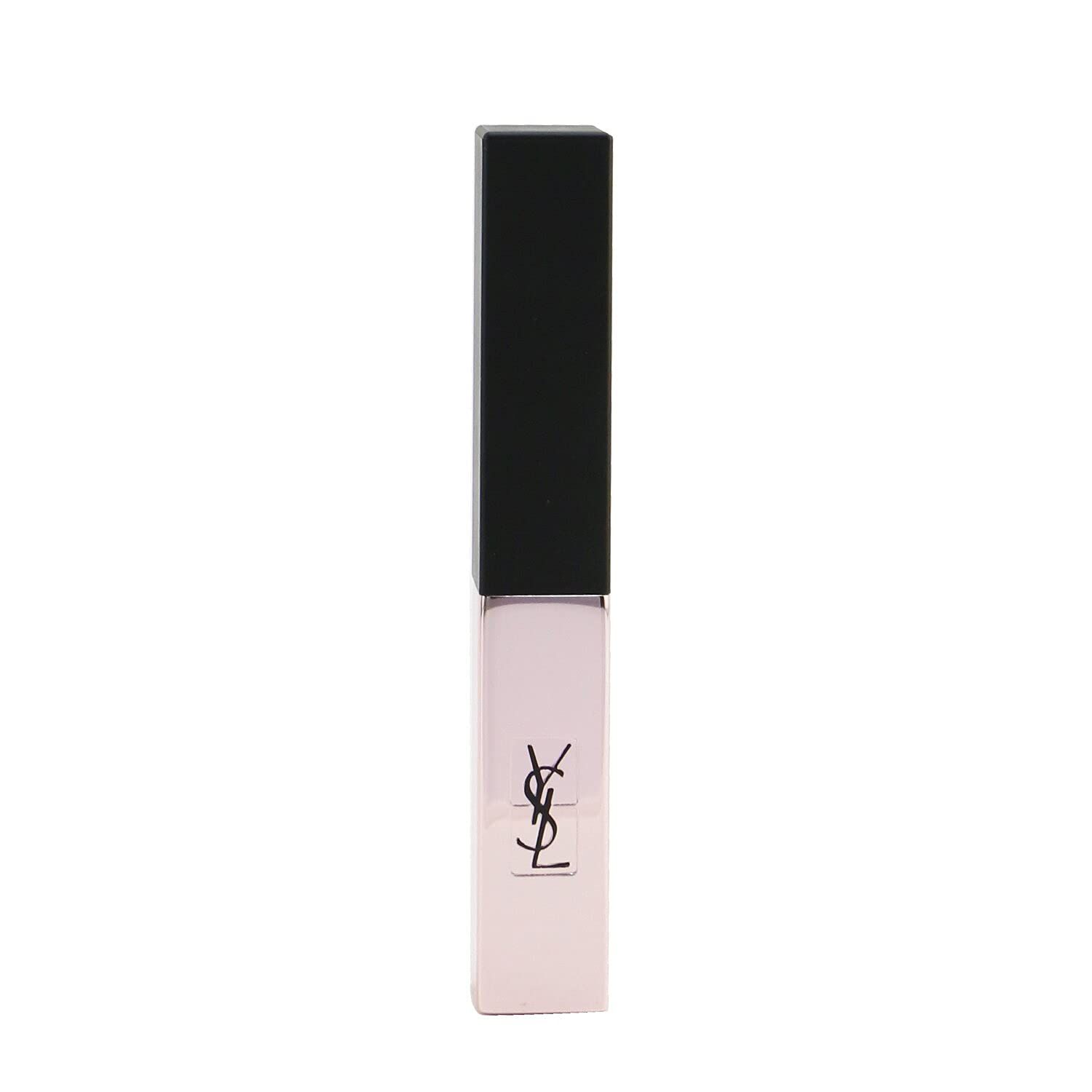 Rossetto rosa con cappuccio nero. Logo YSL sullo stick.