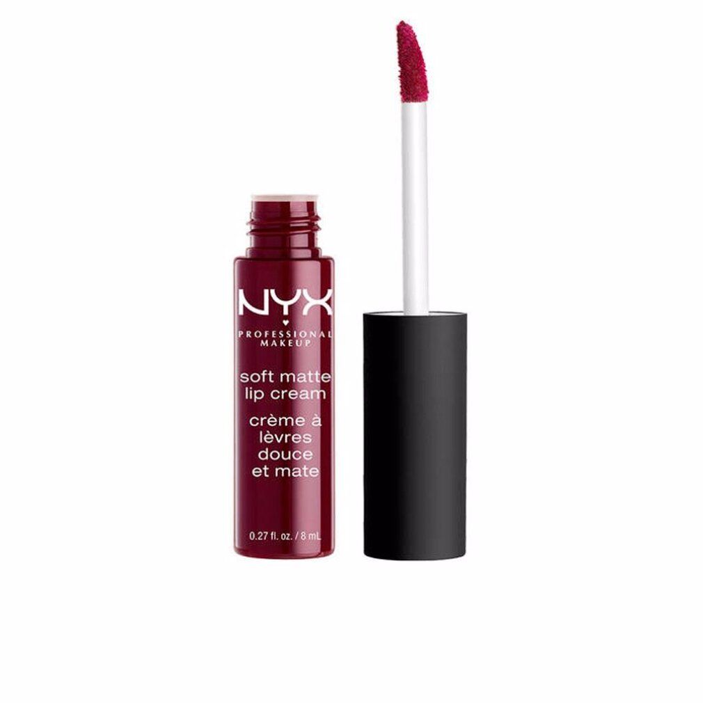 NYX Soft Matte Lip Cream 20 Copenhagen. Rossetto color vino con applicatore.