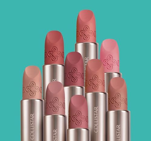 Diversi rossetti rosa con motivi impressi. I rossetti sono disposti su uno sfondo turchese.