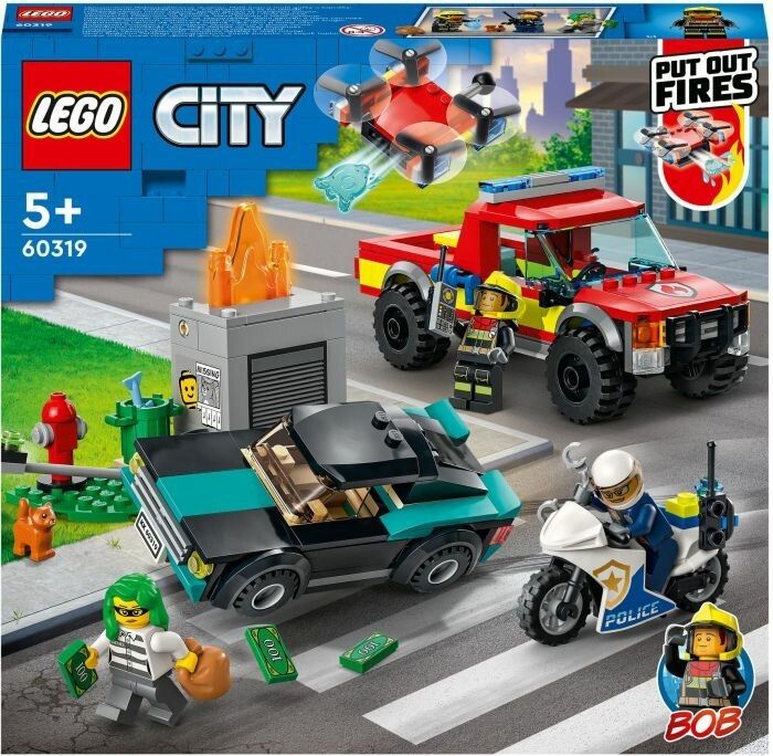LEGO City Fire Soccorso Antincendio e Inseguimento eella Polizia