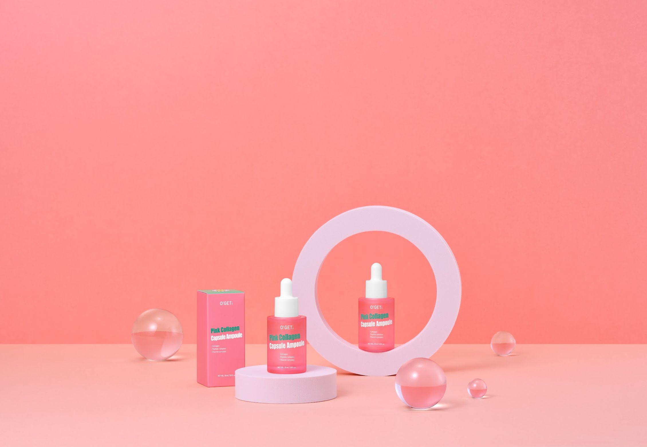 Pink Collagen Capsule Ampule