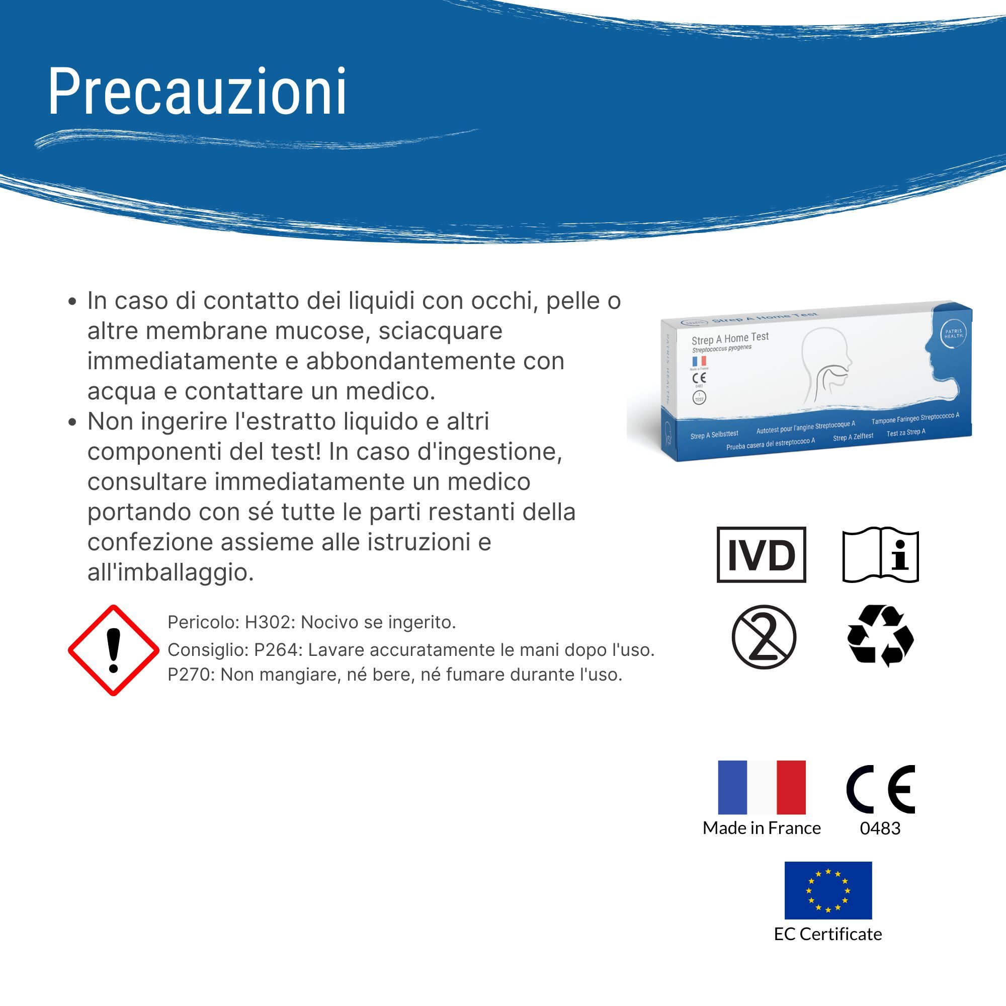 Tampone Faringeo Streptococco A Patris Health®