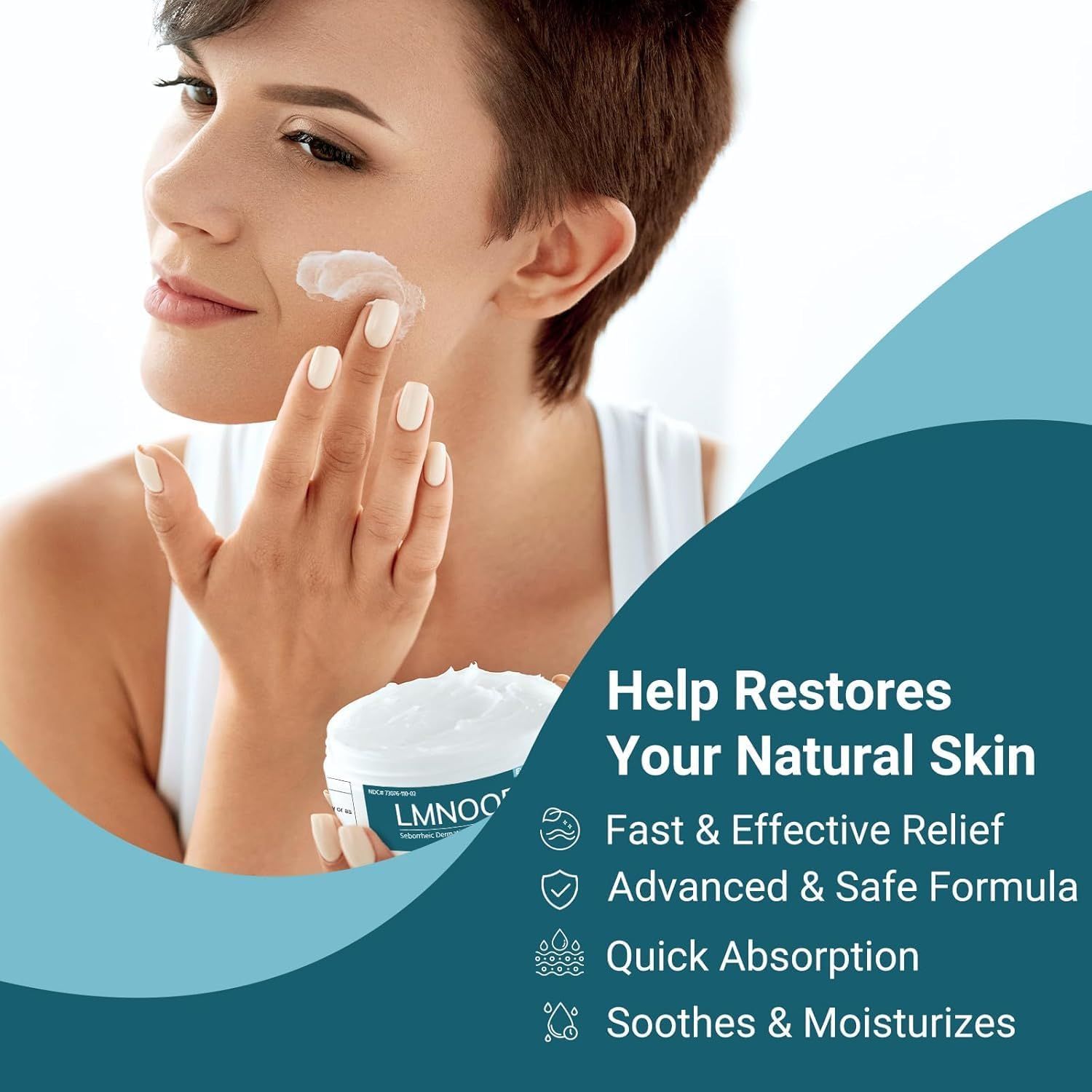 LMNOOP crema per dermatite seborroica trattamento intensivo per il cuoio capelluto