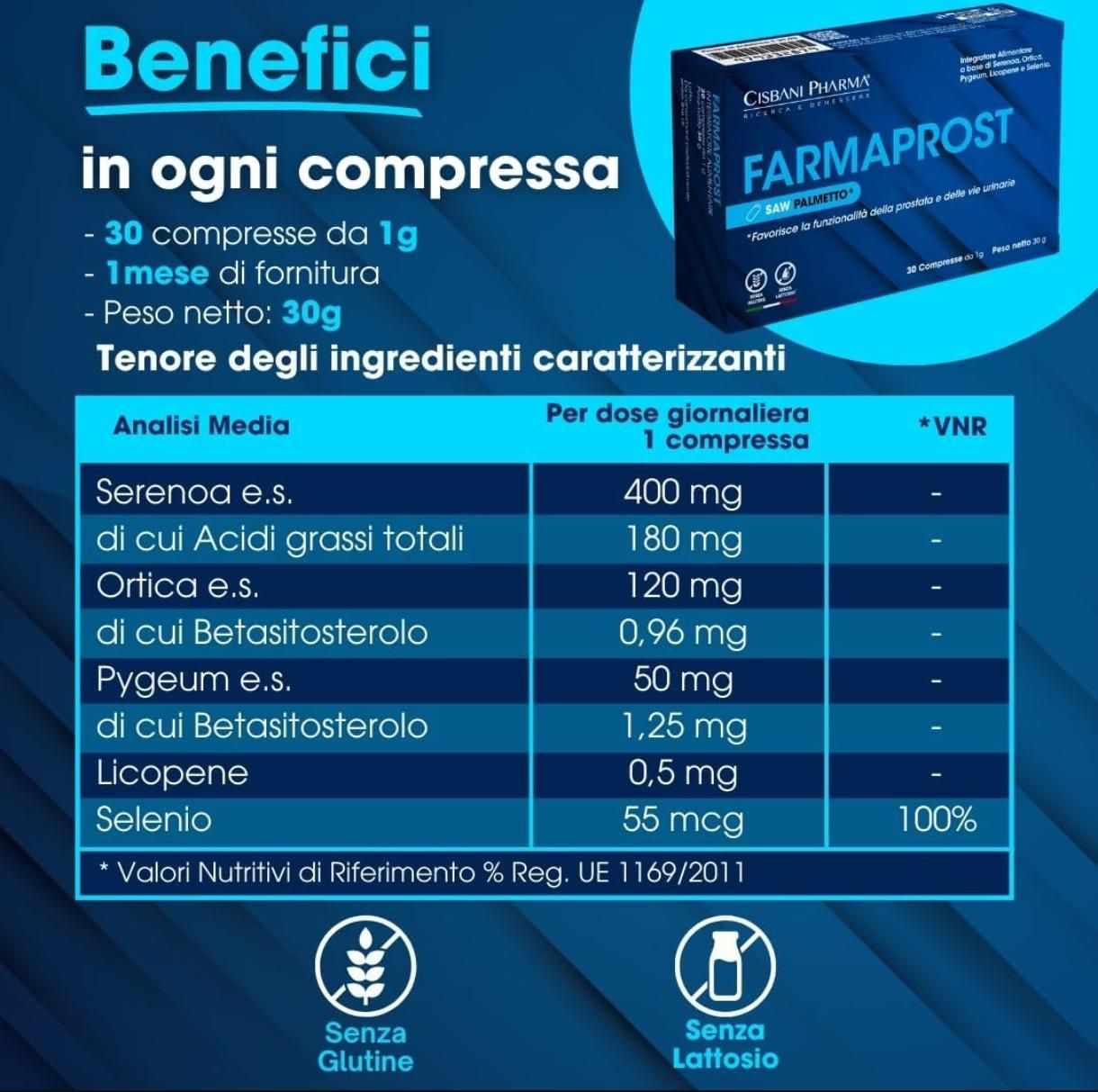 Cisbani Pharma Farmaprost - integratore per funzionalità prostata