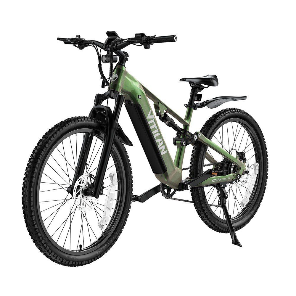 VITILAN M5 Bicicletta elettrica full suspension, batteria da 48V 15Ah