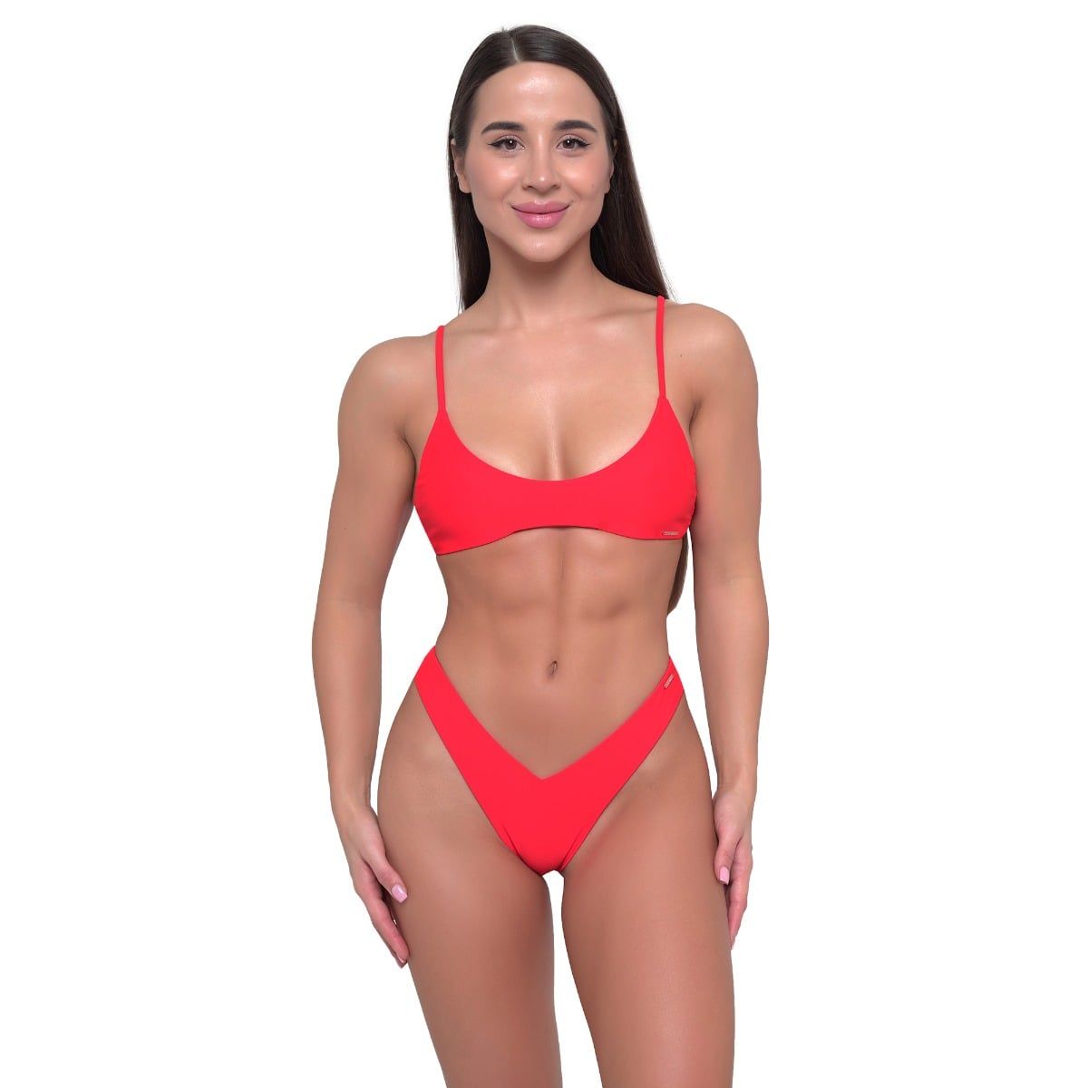 GymBeam Slip costume donna HAWAII taglio brasiliano a V Red