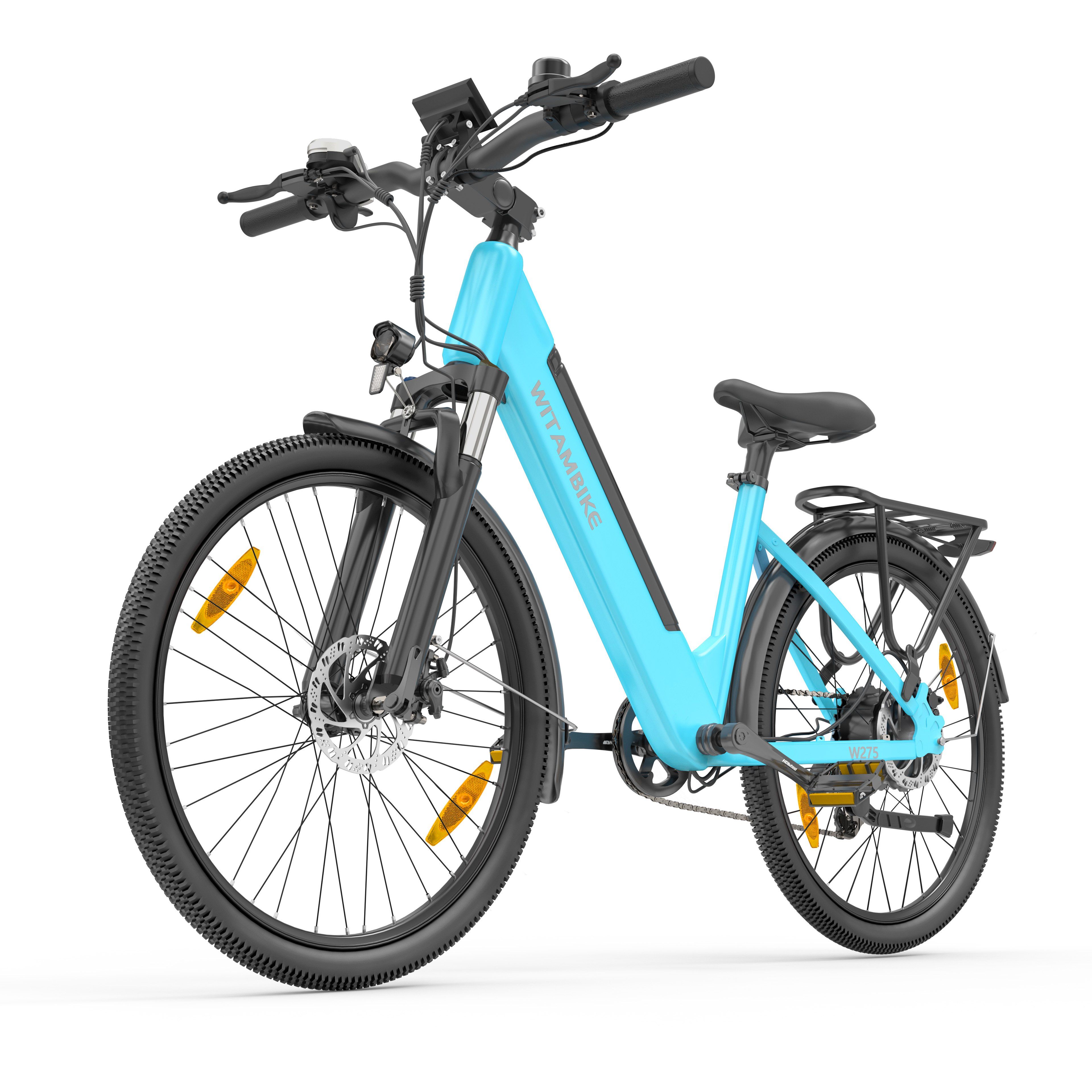 WITAMBIKE W275 Bicicletta elettrica da pendolare, 36V 13AH, pneumatici 27,5" x 2.10
