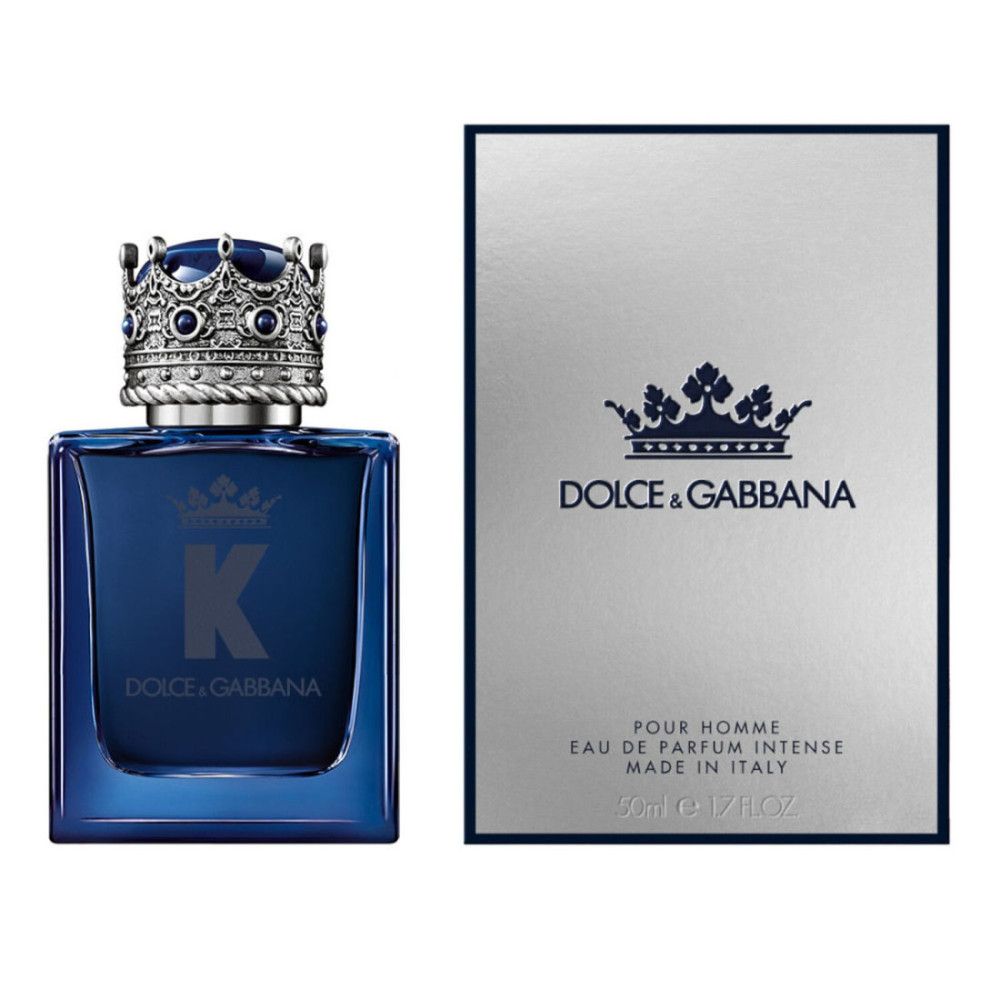 Flacone e scatola Dolce & Gabbana K Eau de Parfum Intense.