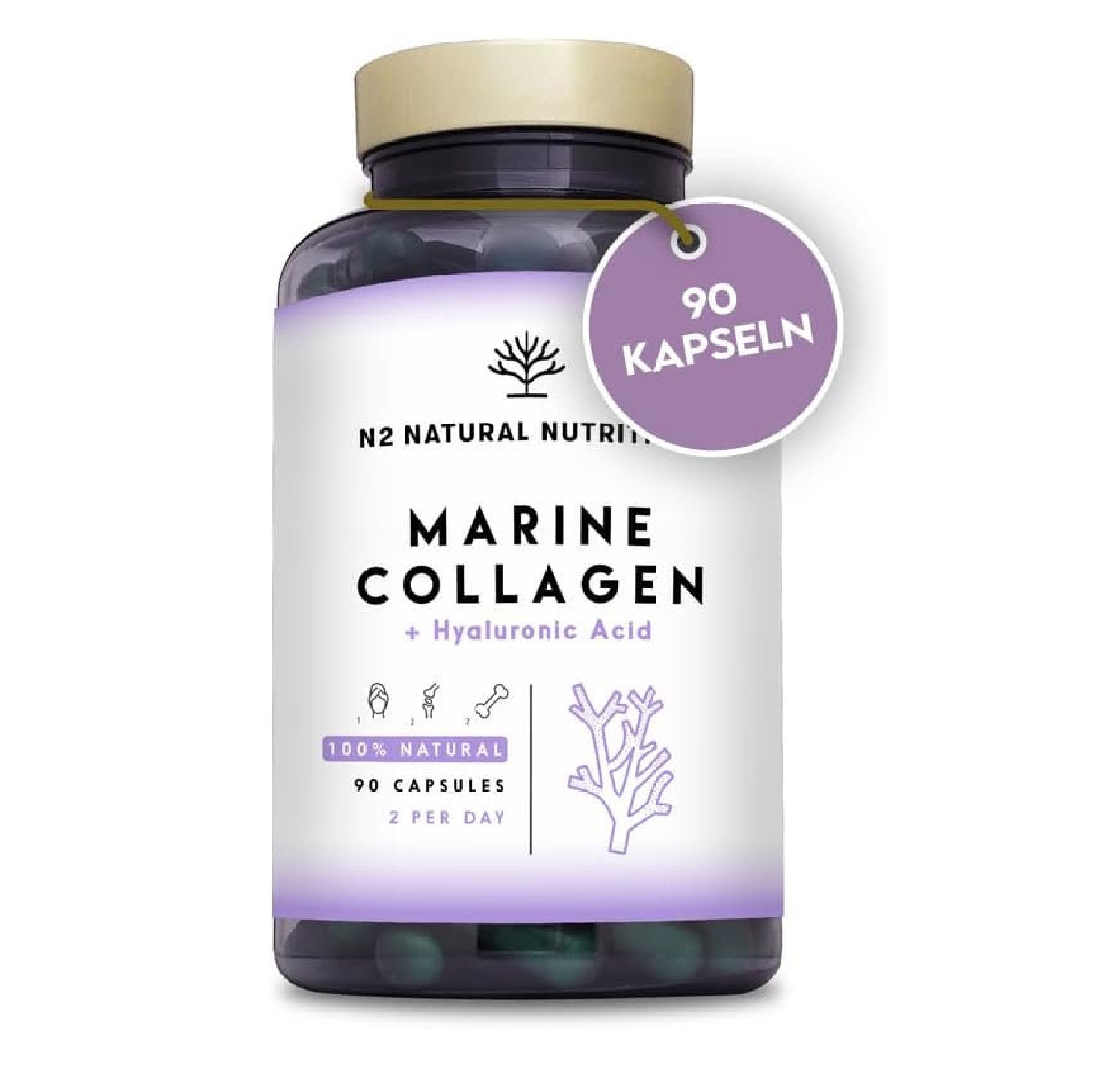 Collagene marino con acido ialuronico N2 Natural Nutrition
