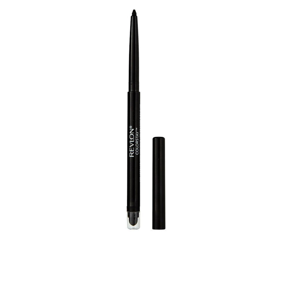 Eyeliner nero Revlon Colorstay, matita e cappuccio. Scritta: Revlon Colorstay.