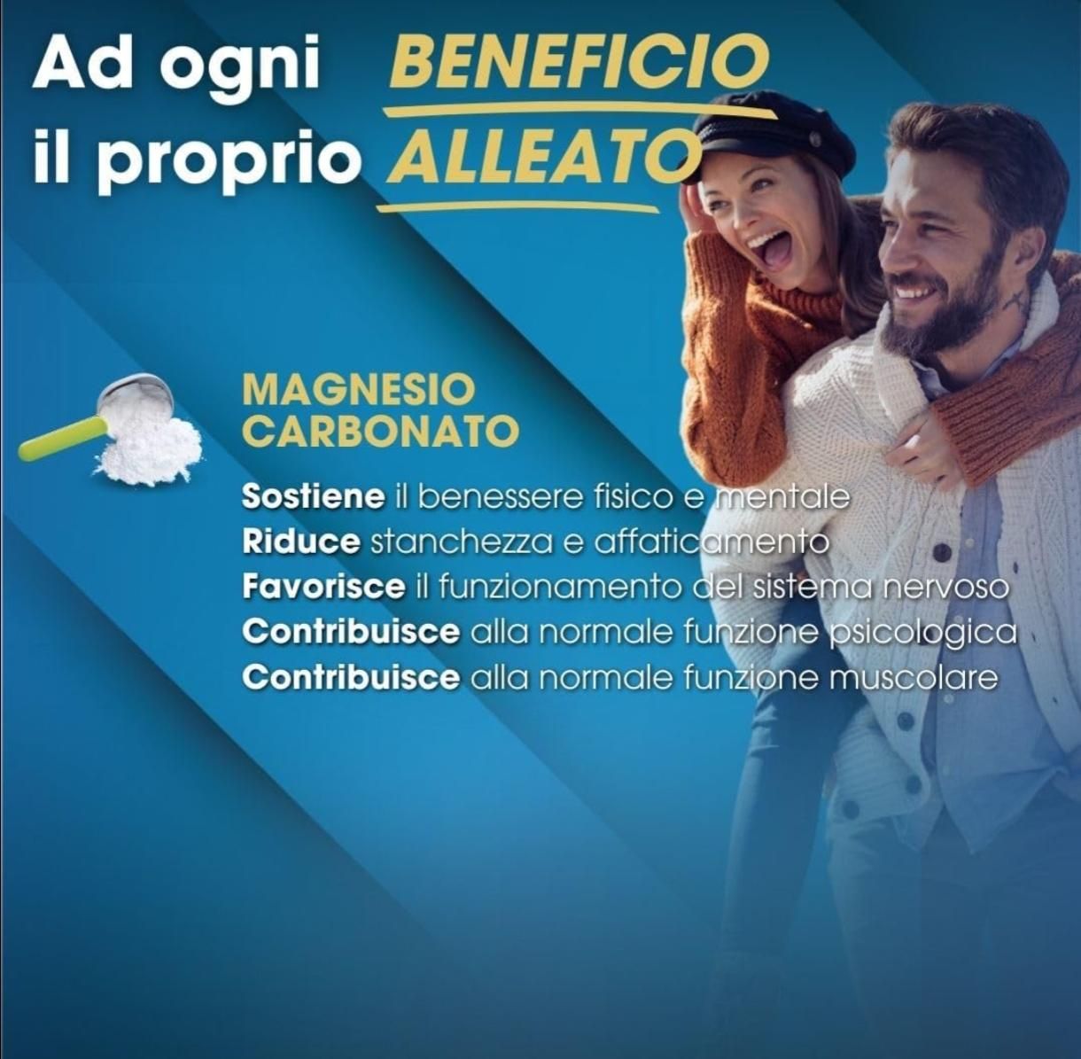 Cisbani Pharma Magnesio carbonato puro - riduce stanchezza e affaticamento