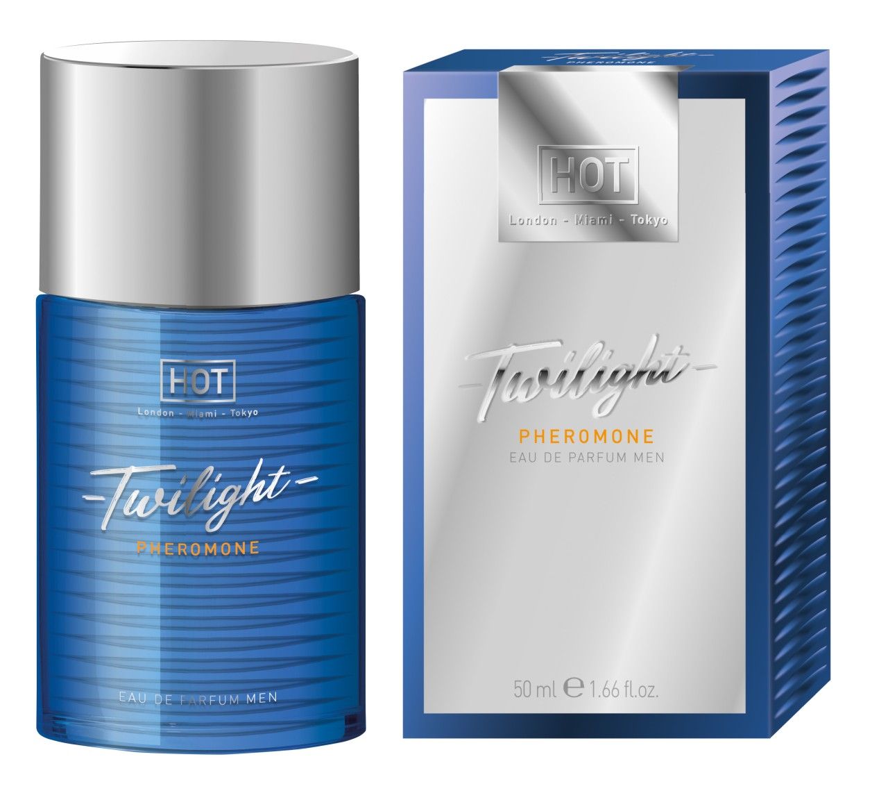 Twilight Pheromone Parfum da uomo, 50 ml, con confezione.