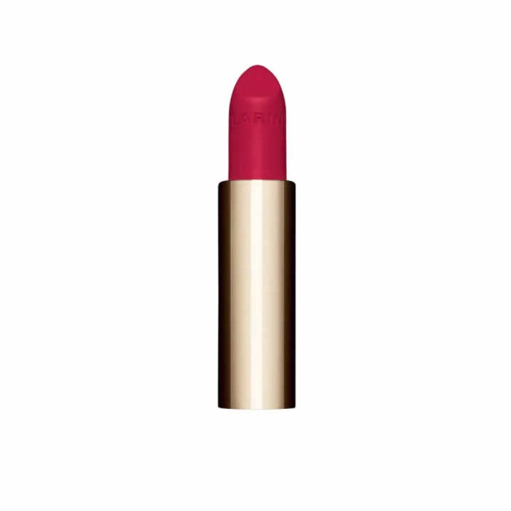 Rossetto con astuccio dorato e punta rossa. "Clarins" inciso sulla punta.